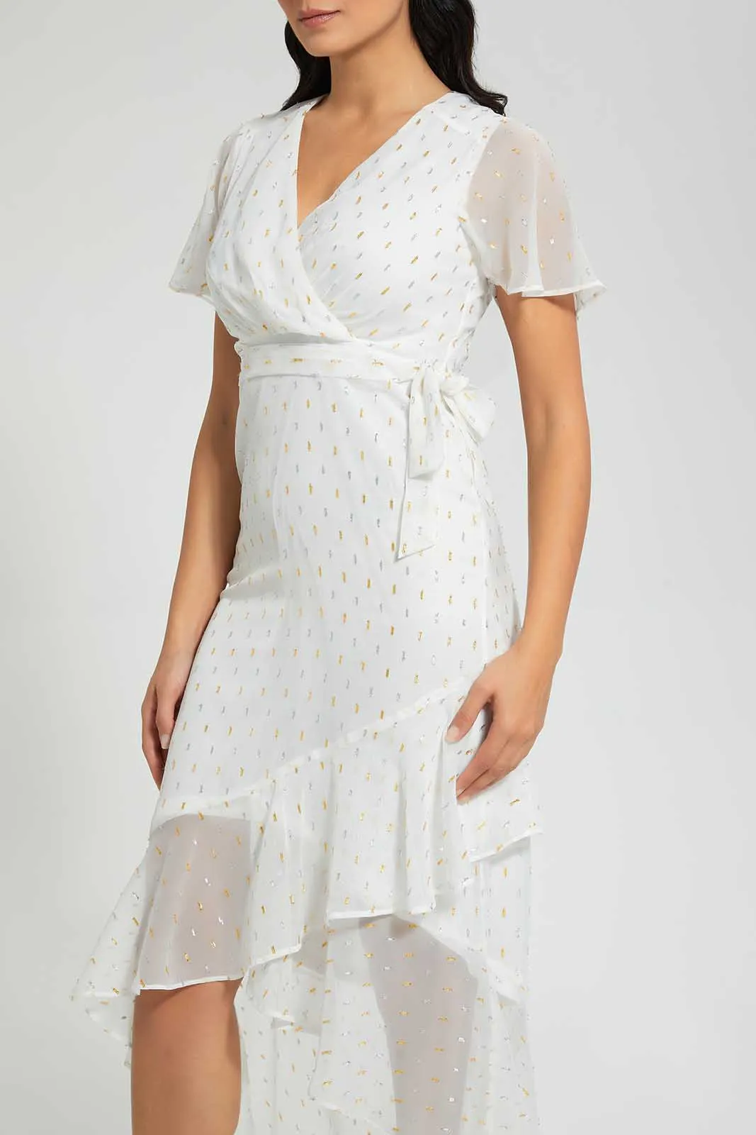 White Wrap Dress