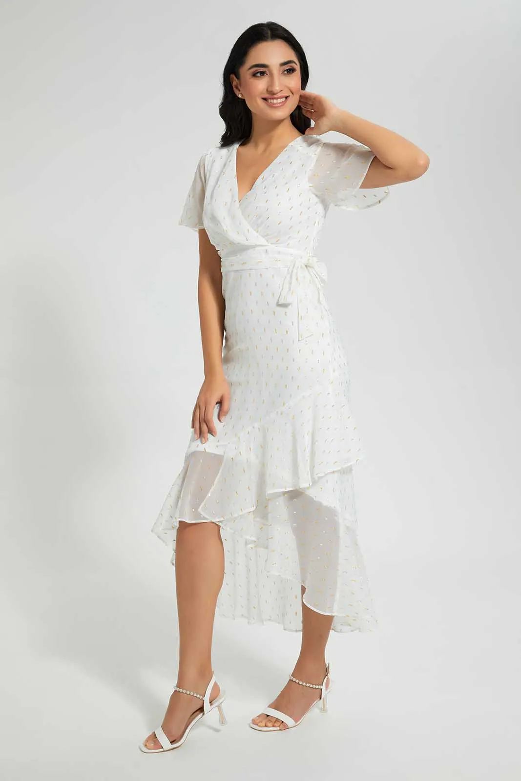 White Wrap Dress