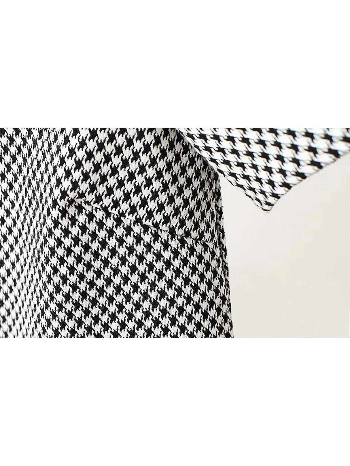 Wholesale Grid Classic Collar Short Sleeve Grid Zip Back Shirt Dress