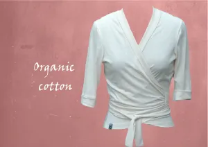 Wikkelvest van zomerse tricot  / wrap cardigan of summery lightweight jersey