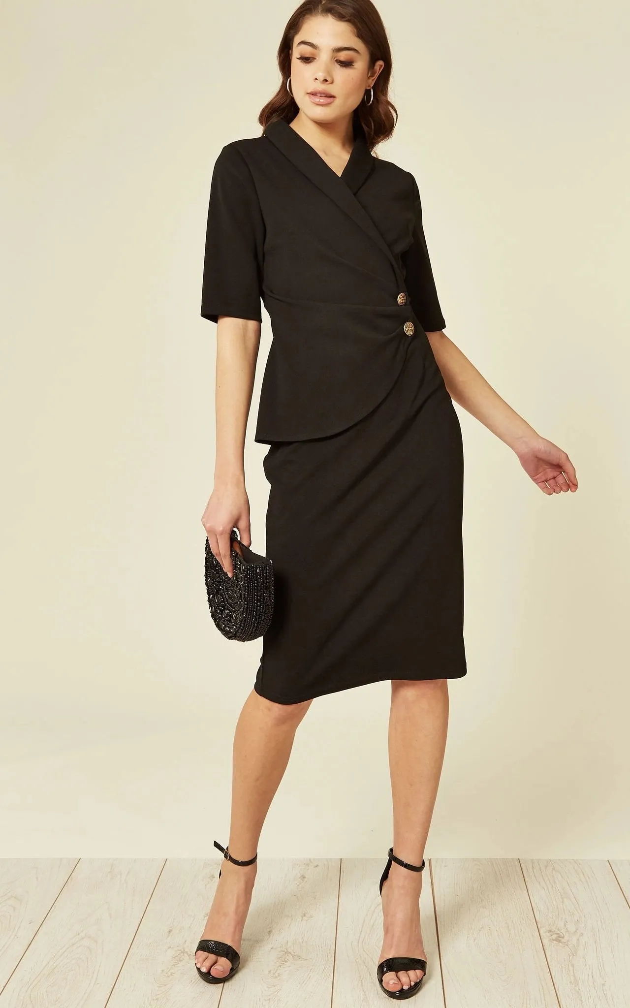 Women Wrap Blazer Dress