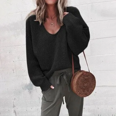 Women's Comfortable Cashmere Knitted Oversized Sweater | Ideal for Autumn/Winter