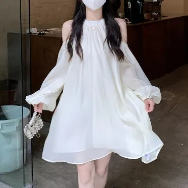 Women's Long Sleeve Smock Dress M 413603
