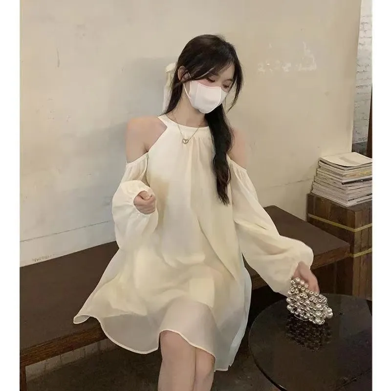 Women's Long Sleeve Smock Dress M 413603