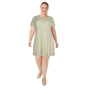 Women's Plus Wrap Front Dress