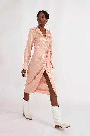 WRAP DRESS in Pink