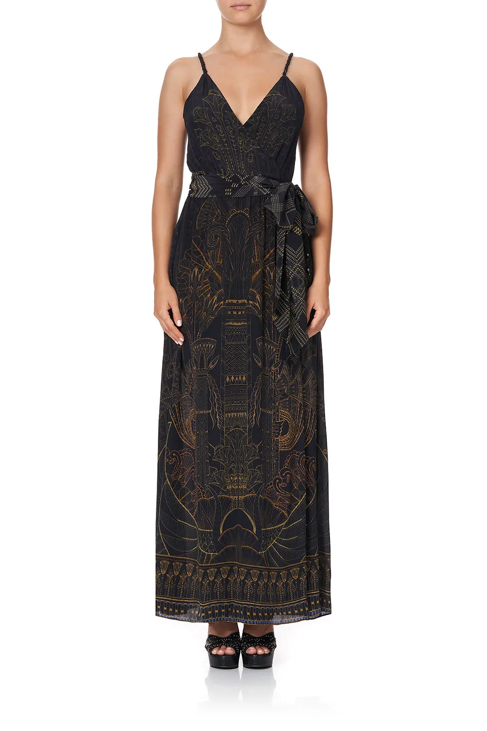WRAP DRESS WITH TWIST STRAPS COBRA KING