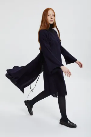 Wrap Gilet Jacquard Dress