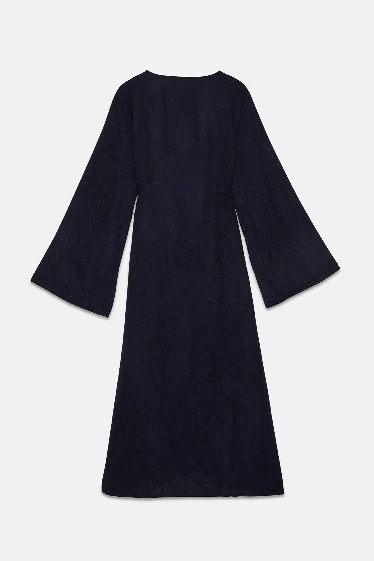 Wrap Gilet Jacquard Dress