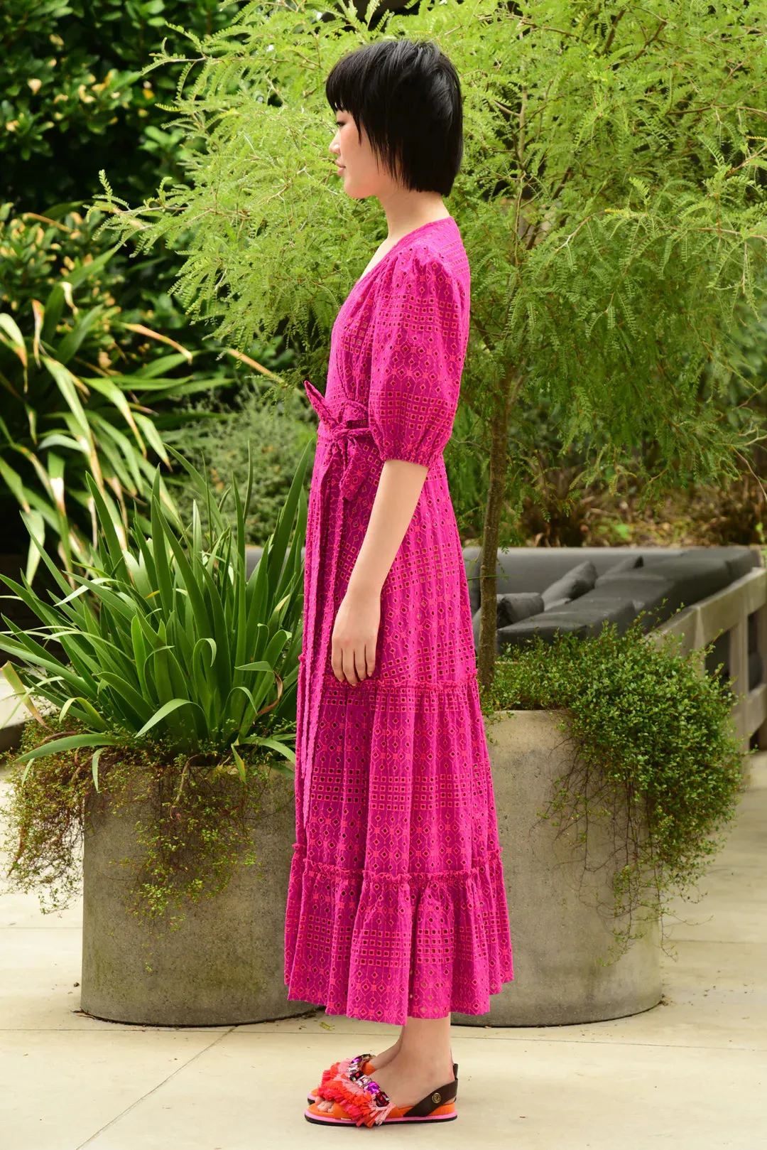 Wrap it Up Dress Raspberry