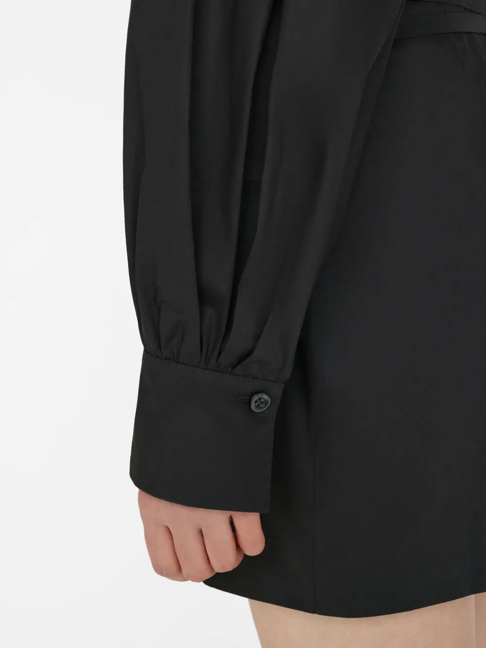 Wrap Mini Dress -- Noir