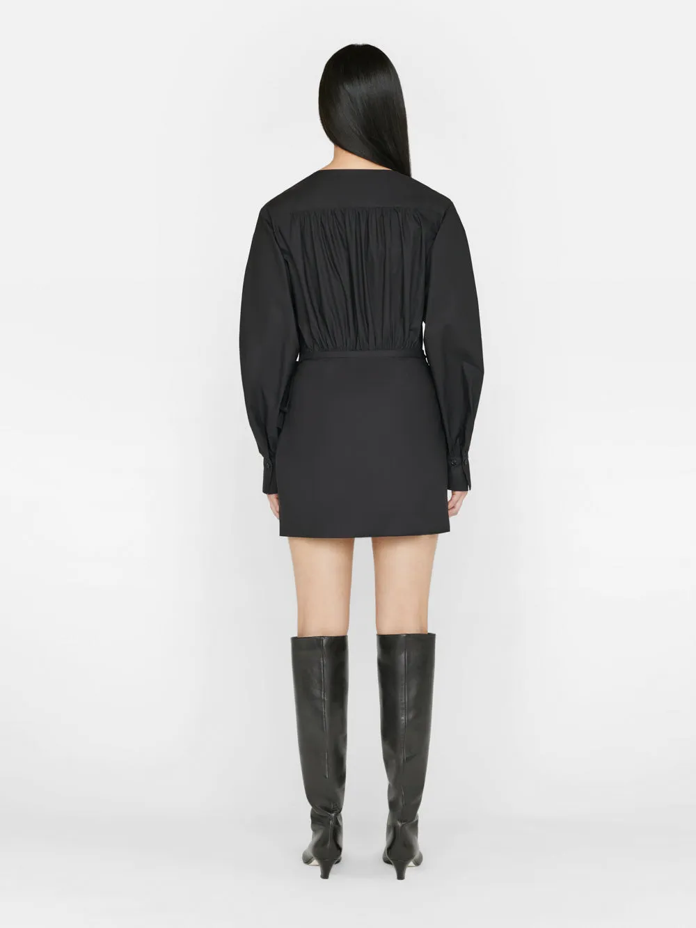 Wrap Mini Dress -- Noir
