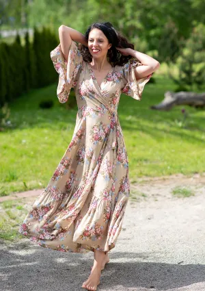 Wrap Regina Brown Dress