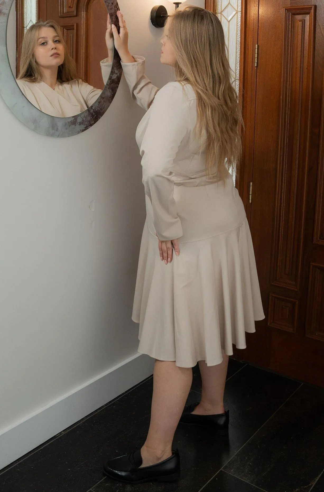 Wrap Ruffle Flounce Dress