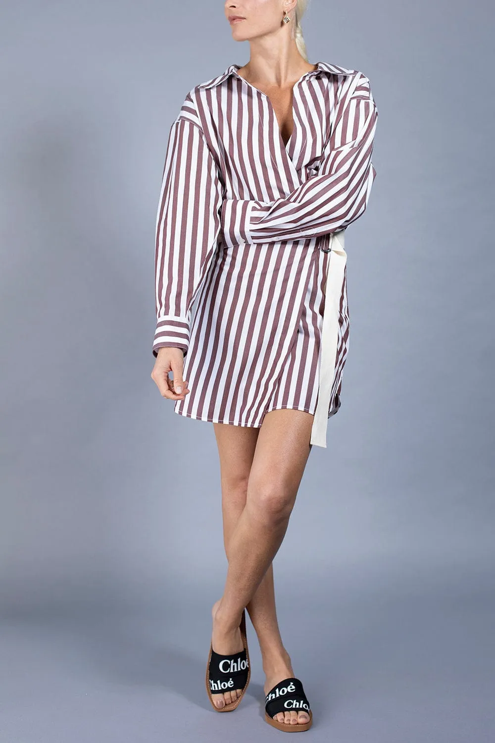 Wrap Shirt Dress