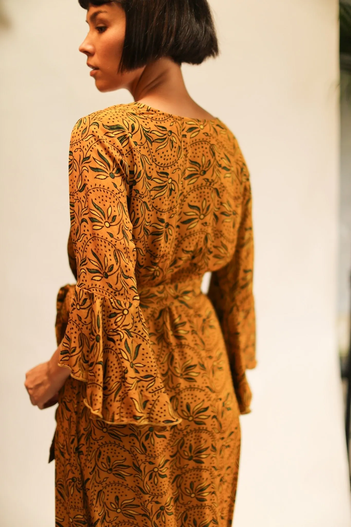 WRAP SILK DRESS KIMONO DAGMARA