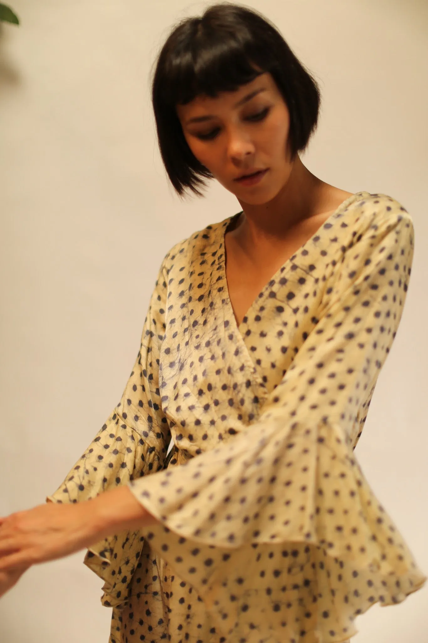 WRAP SILK DRESS KIMONO DAGMARA
