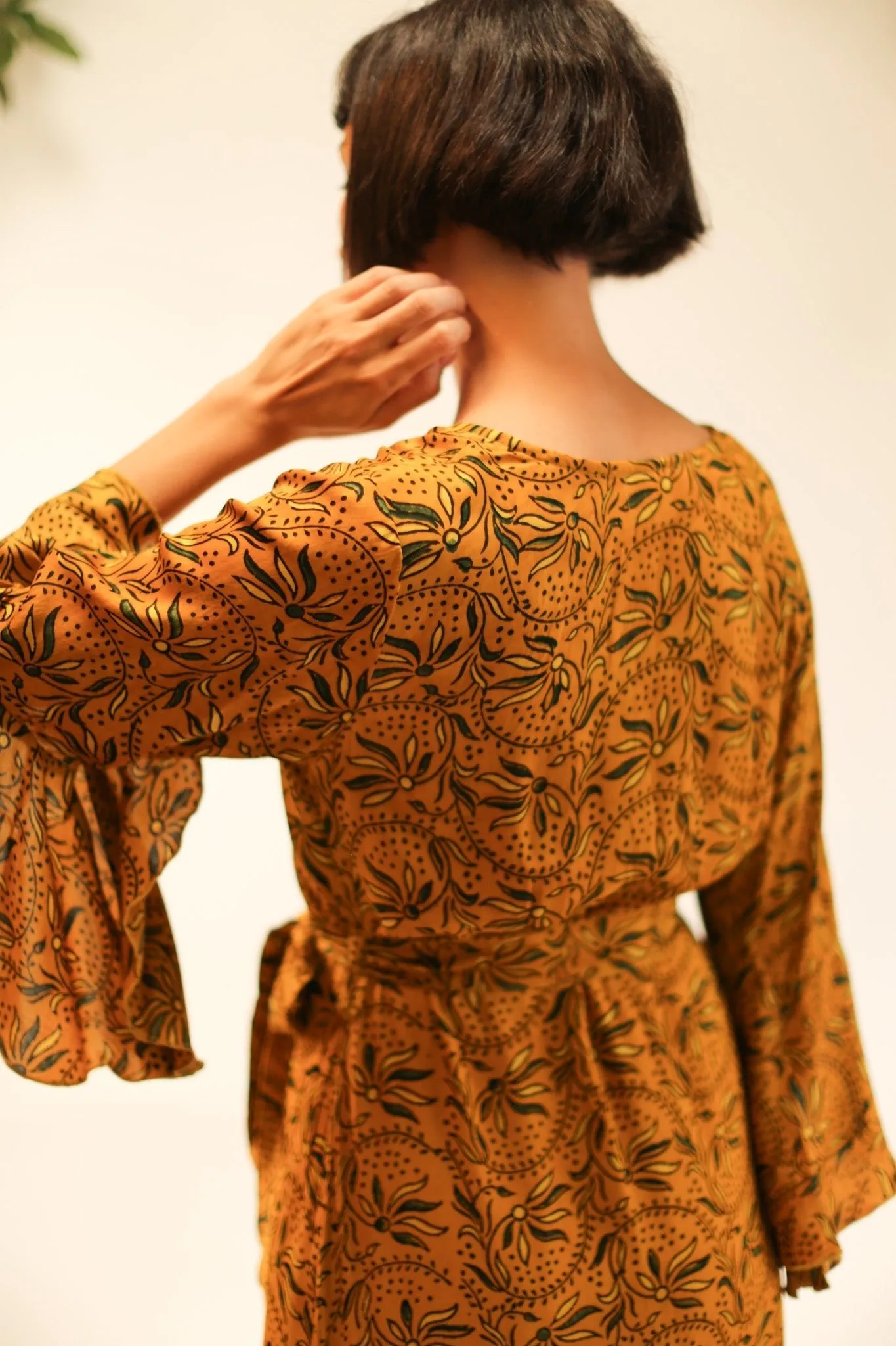 WRAP SILK DRESS KIMONO DAGMARA