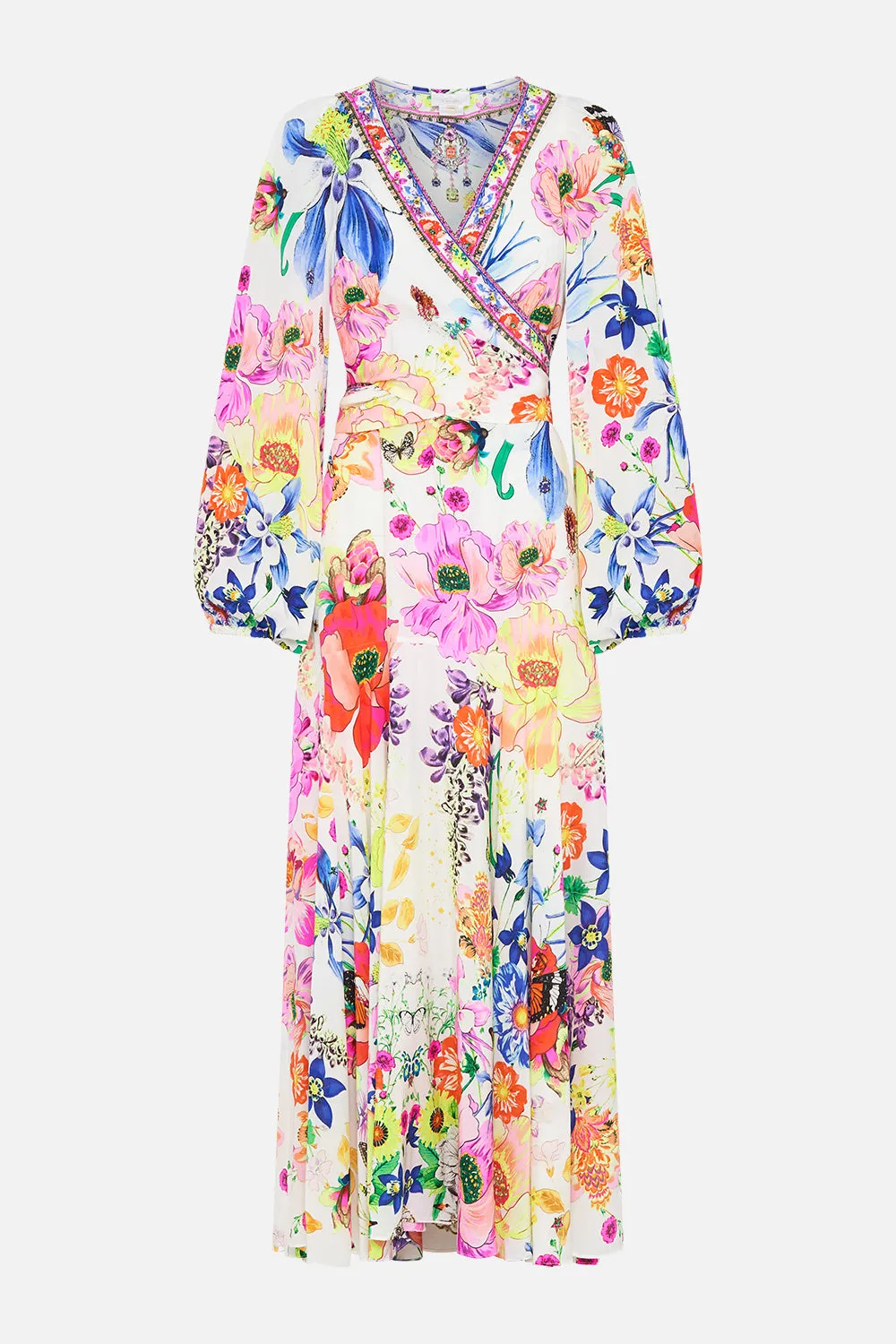 WRAP TIE DRESS WITH BLOUSON SLEEVE FAIRY GANG