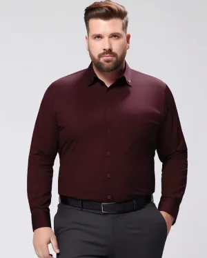 ZEROYAA Button Down Shirts Long Sleeve Wrinkle-Resistant Slim Fit Mens Dress Shirt